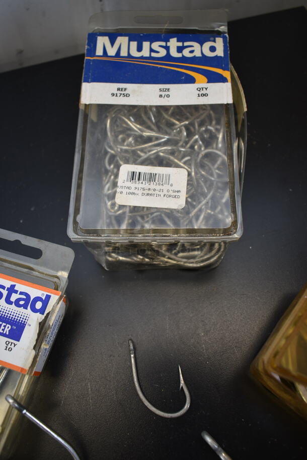 ALL ONE MONEY! Tier Lot of Various Items Including Hooks, Pliers, Reel, and Lures - Image 5 of 12
