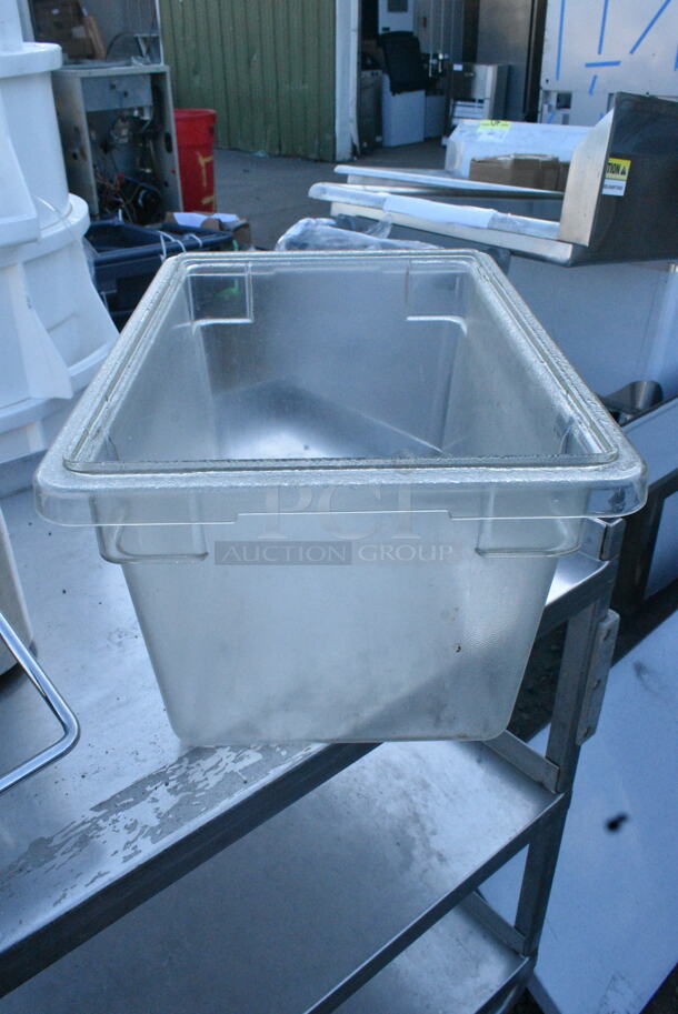 ALL ONE MONEY! Lot of 3 Poly Clear Bins. Includes 18x28x14, 12x18x9 - Image 2 of 4