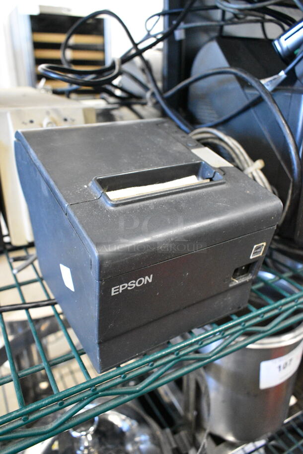 11 Various Items Including 2 Par POS Monitors, 2 NCR POS Monitors, 2 Verifone Credit Card Reader, 2 Epson M244A Receipt Printer, Epson M129B Receipt Printer, 2 APC Uninterruptible Power Supply. 11 Times Your Bid!  - Image 7 of 12
