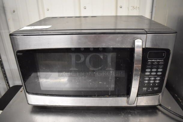 Hamilton Beach EM031MZC-X1 Metal Countertop Microwave Oven w/ Plate. 120 Volts, 1 Phase. 20x16x12