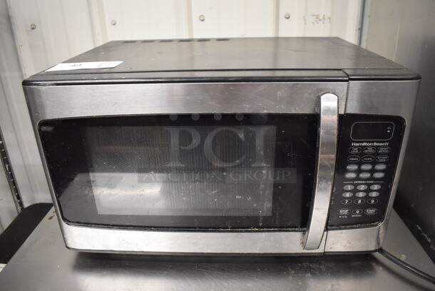 Hamilton Beach EM031MZC-X1 Metal Countertop Microwave Oven w/ Plate. 120 Volts, 1 Phase. 20x16x12 - Image 1 of 6