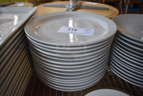 15 White Ceramic Plates. 10.5x10.5x1. 15 Times Your Bid!