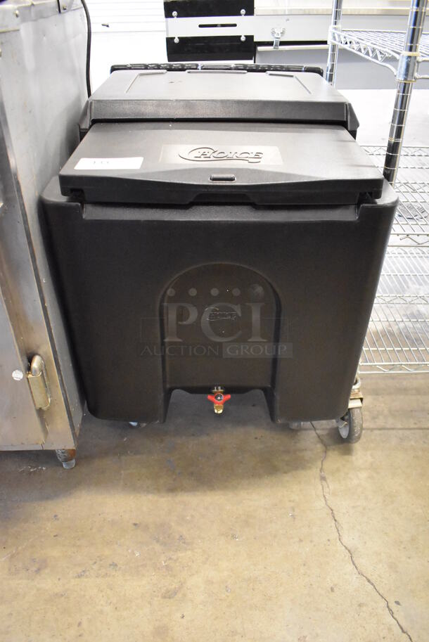 BRAND NEW! Choice Black Poly Insulated Ice Bin on Commercial Casters. 23x32x29 - Image 2 of 6