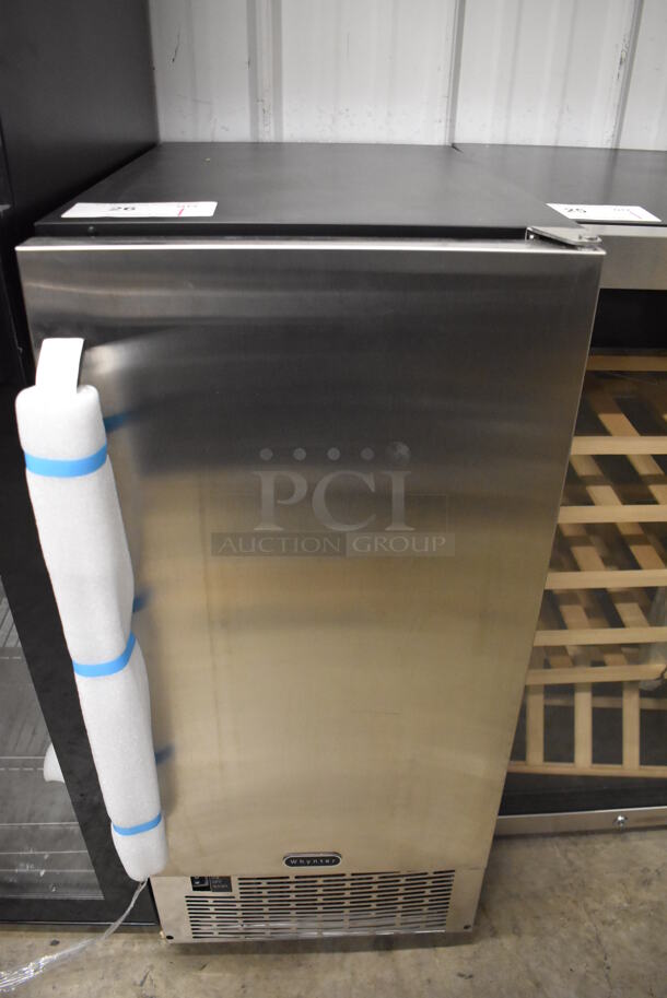 BRAND NEW SCRATCH AND DENT! 2022 Whynter UIM-502SS Stainless Steel Self Contained Ice Machine. 115 Volts, 1 Phase. 15x24x33. Tested and Working! - Image 1 of 7