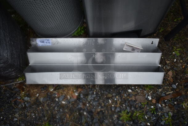 BRAND NEW SCRATCH AND DENT! Steelton 712B5536D Stainless Steel Double Tier Speed Rail - 36" - Image 2 of 4