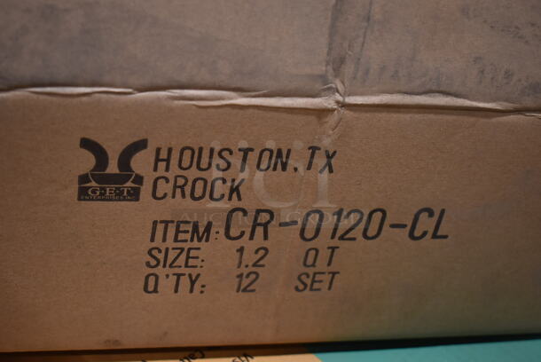 BRAND NEW IN BOX! 12 Houston TX Crock CR-0120-CLEAR Salad Crock. - Image 6 of 6