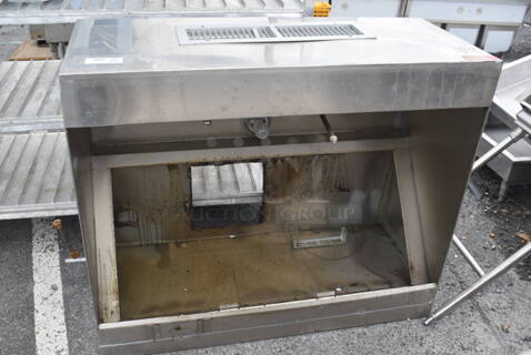 4.5' Stainless Steel Commercial Return Air Grease Hood.
