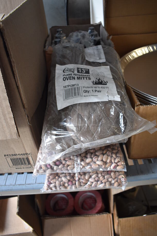 ALL ONE MONEY! Tier Lot of Various NEW Items Including Oven Mitts, Beans, Butane Canisters, Bags and Foil Trays - Image 3 of 6