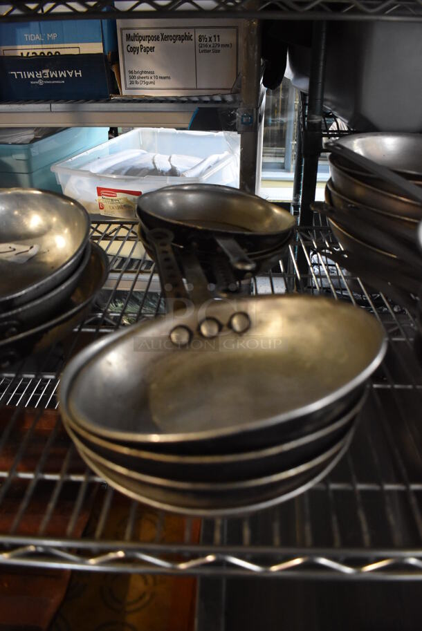 ALL ONE MONEY! Tier Lot of Various Metal Skillets - Image 6 of 10