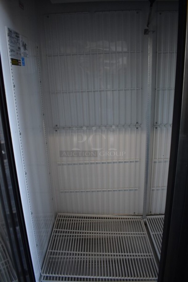 2013 True Model GDM-49F-LD Metal Commercial 2 Glass Door Reach In Freezer Merchandiser w/ Poly Coated Racks. 115/208-230 Volts, 1 Phase. 54x30x76.5. - Image 4 of 6