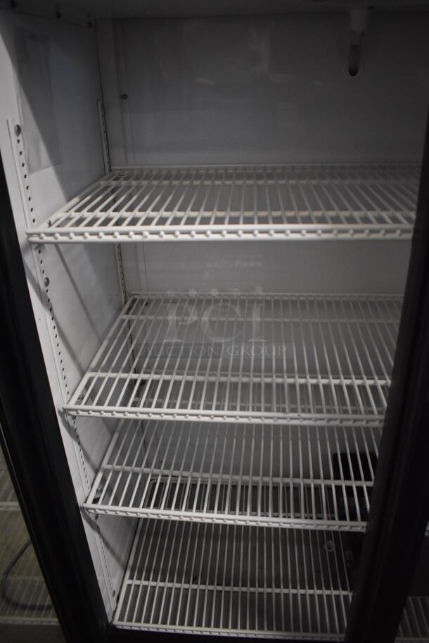 2014 True GDM-36SL-LD ENERGY STAR Metal Commercial 2 Door Reach In Cooler Merchandiser w/ Poly Coated Racks. 36x22x56. Tested and Working! - Image 4 of 6
