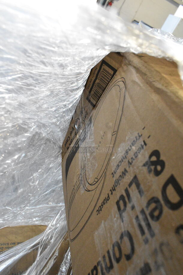 20 BRAND NEW Boxes Including 127RD12BULK Choice 12 oz. Customizable Microwavable Translucent Round Deli Container - 500/Case, 500CC12 Choice Clear PET Customizable Plastic Cold Cup - 12 oz. - 1000/Case, 5002BNAPWH Choice 2-Ply White Beverage / Cocktail Napkin - 3000/Case, Choice Insulated Foil Sandwich Wrap Sheets. 20 Times Your Bid!  - Image 3 of 12