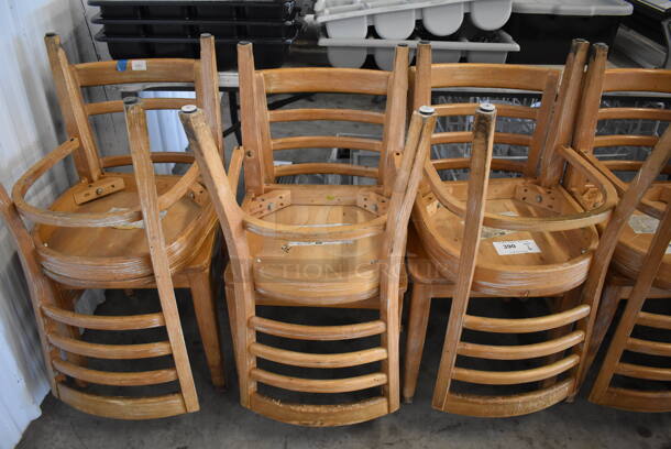 6 Wooden Dining Chairs. 16.5x17.5x31. 6 Times Your Bid! - Image 2 of 5