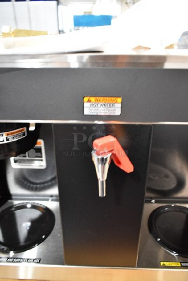 BRAND NEW SCRATCH AND DENT! 2022 Bunn VLPF 07400.0005 Stainless Steel Commercial Automatic Coffee Brewer with Two Lower Warmers. 120 Volts, 1 Phase.  - Image 6 of 8