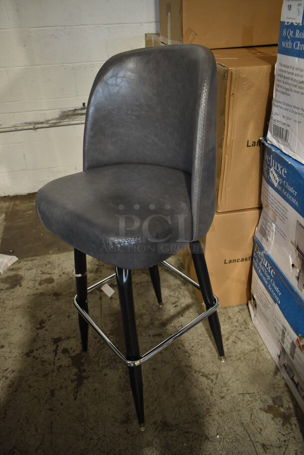 16 BRAND NEW SCRATCH AND DENT! Lancaster Table & Seating S-639 Gray Stools. 16 Times Your Bid! - Image 2 of 5