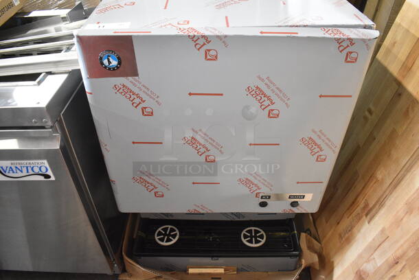 BRAND NEW SCRATCH AND DENT! 2024 Hoshizaki DCM-500BAH Stainless Steel Commercial Countertop Ice Maker and Water Dispenser - 40 lb. Storage. 115-120 Volts, 1 Phase.   - Image 2 of 8