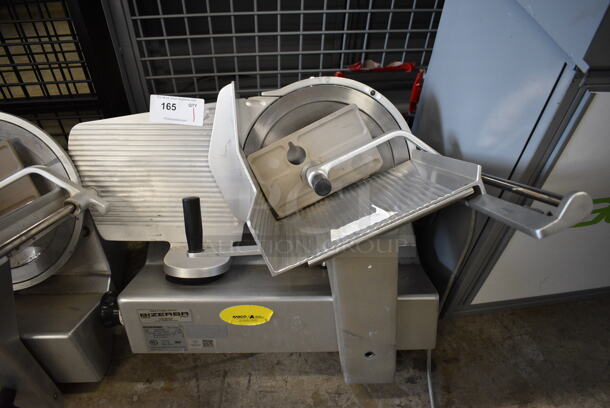 Bizerba Model SE 12 D US Metal Commercial Countertop Meat Slicer. 120 Volts, 1 Phase. 30x26x24. Tested and Powers On But Blade Does Not Move