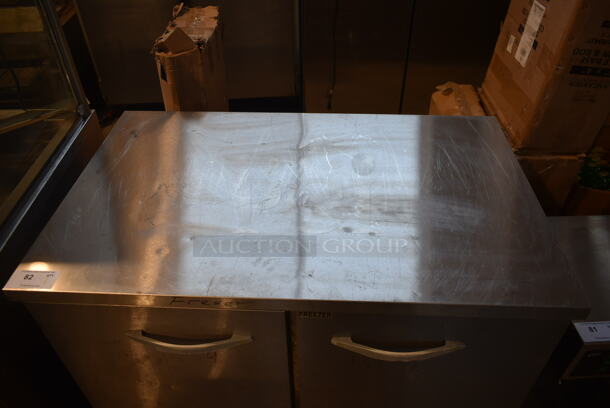 Kool-it KUC48F-A Stainless Steel Commercial 2 Door Undercounter Freezer on Commercial Casters. 115 Volts, 1 Phase. Tested and Working! - Image 4 of 8