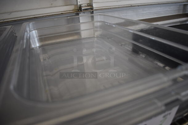 ALL ONE MONEY! Lot of 2 Clear Poly Full Size Drop In Bins. 1/1x4 - Image 3 of 3