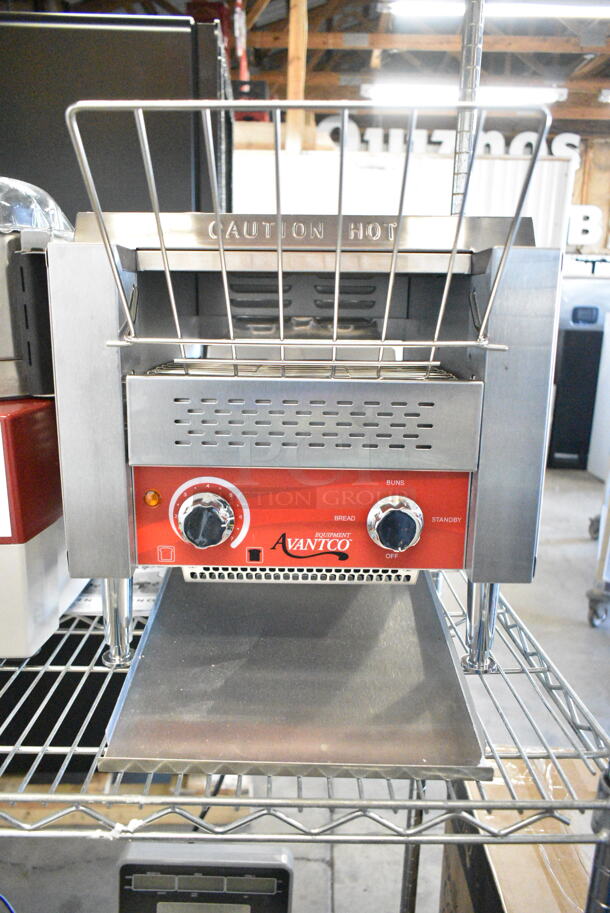 BRAND NEW SCRATCH AND DENT! Avantco 184T140 Commercial 10" Wide Conveyor Toaster with 3" Opening. 120 Volts, 1 Phase. Tested and Working! - Image 2 of 6