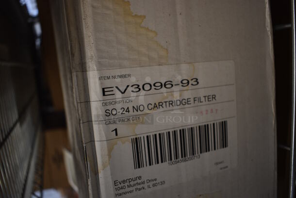 ALL ONE MONEY! Lot of 2 BRAND NEW IN BOX! Items; EV3096-93 Water Filter and Replacement Cartridge. 4.5x4.5x18, 7x7x23 - Image 4 of 5