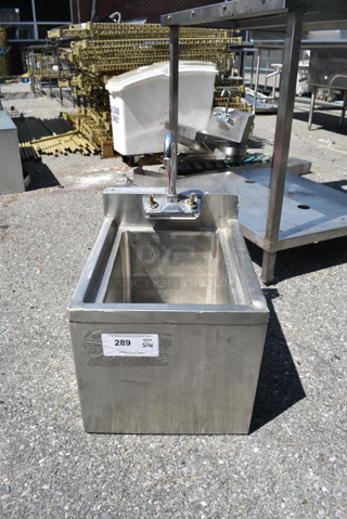 KCS 1 Compartment Stainless Steel Bar Sink With Faucet