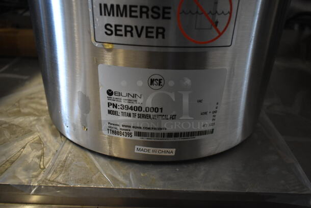 BRAND NEW SCRATCH AND DENT! 2023 Bunn 39400.0001 Titan TF 3 Gallon Insulated Server for Bunn 39200.0000 Titan Dual Brewer.  - Image 5 of 5