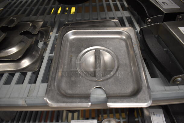 2 Stainless Steel 1/6 Size Drop In Bin Lids. 2 Times Your Bid! - Image 1 of 2