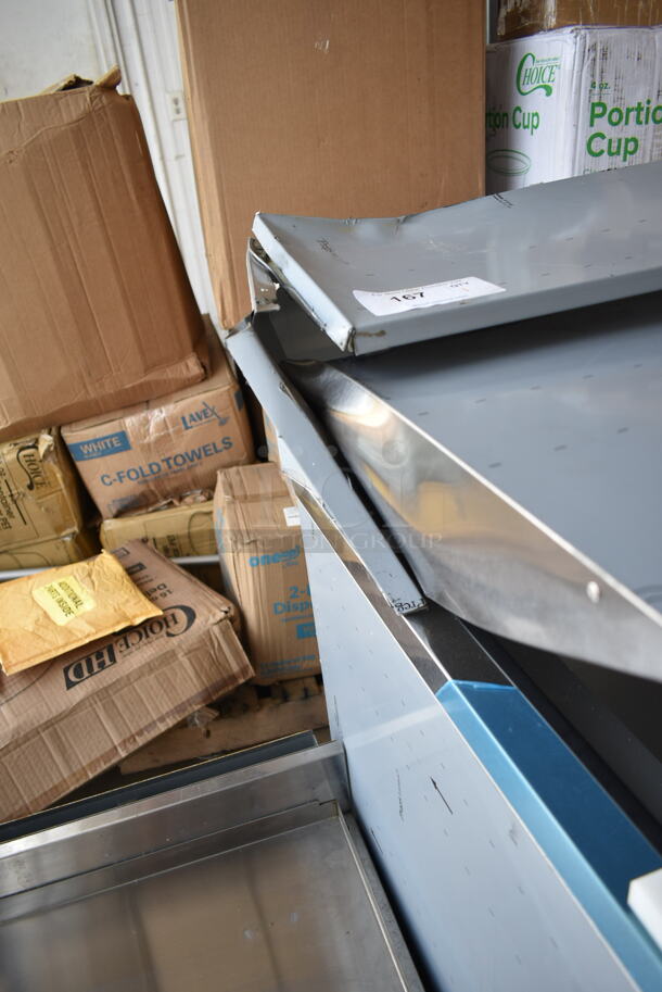 BRAND NEW SCRATCH AND DENT! 2023 Traulsen Centerline CLPT-72630-SD-MT Stainless Steel Sandwich Salad Prep Table Bain Marie Mega Top w/ Poly Drop In Bins. 115 Volts, 1 Phase. Tested and Working! - Image 4 of 12