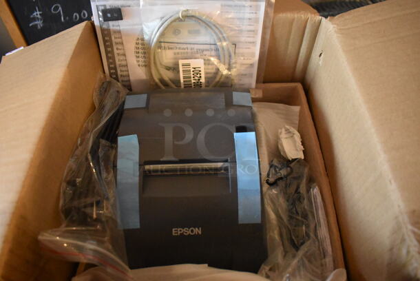 BRAND NEW IN BOX! Epson M188B Receipt Printer. 6.5x9x6.5 - Image 3 of 9