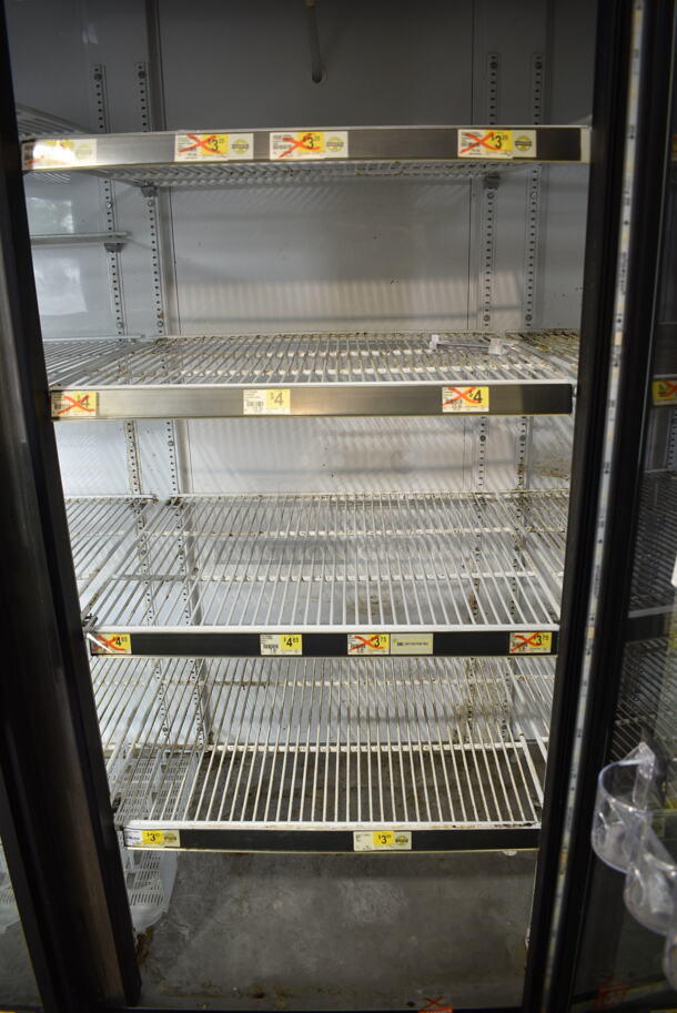 2015 True GDM-72-HC-LD Metal Commercial 3 Door Reach In Cooler Merchandiser w/ Poly Coated Racks on Commercial Casters. 115 Volts, 1 Phase. Tested and Working! - Image 4 of 6