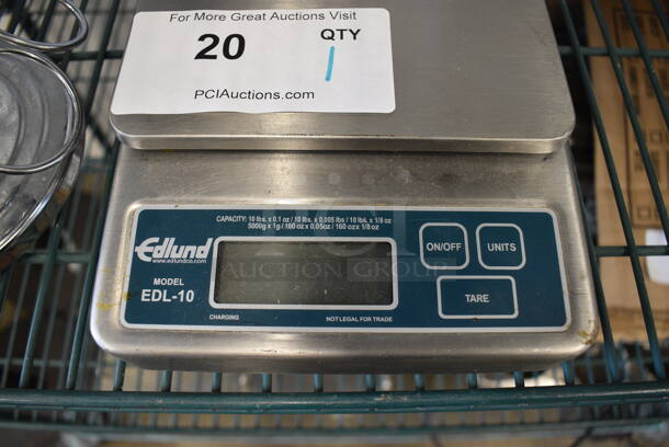 Edlund EDL-10 Metal Countertop 10 Pound Capacity Food Portioning Scale. 7x9.5x2.5. Tested and Working! - Image 4 of 5
