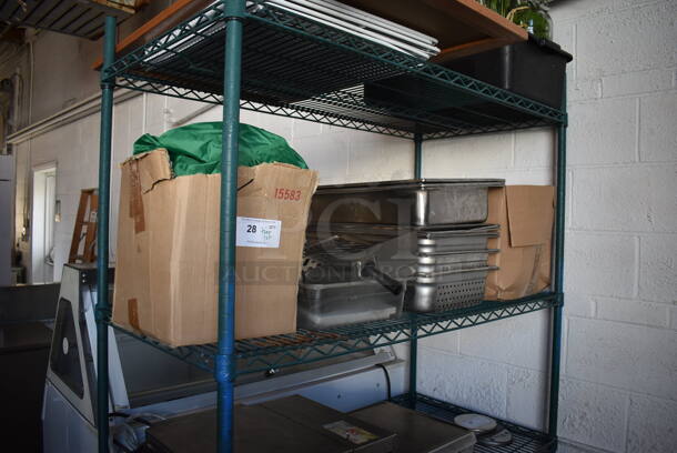 ALL ONE MONEY! Tier Lot of Various Items Including Stainless Steel Drop In Bins and Paper Product - Image 2 of 10