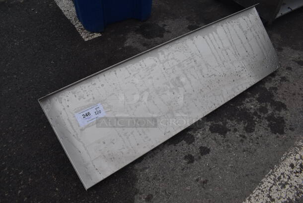 Stainless Steel Shelf w/ Wall Mount Brackets. 45x14x14 - Image 2 of 4