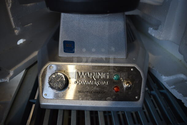 BRAND NEW! Waring Model WWD180 Stainless Steel Commercial Countertop Belgian Waffle Makers. 11x19x10. Tested and Does Not Power On - Image 3 of 6