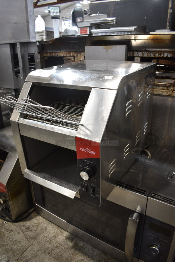 2024 Crosson CCT-500 Stainless Steel Commercial Countertop Electric Powered Conveyor Toaster Oven. 120 Volts, 1 Phase. Tested and Does Not Power On - Image 2 of 6
