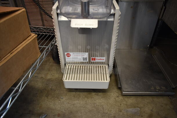 2021 Crathco D15-4 Stainless Steel Commercial Countertop Single Hopper Refrigerated Beverage Machine. 115 Volts, 1 Phase. Tested and Powers On But Does Not Get Cold - Image 3 of 5