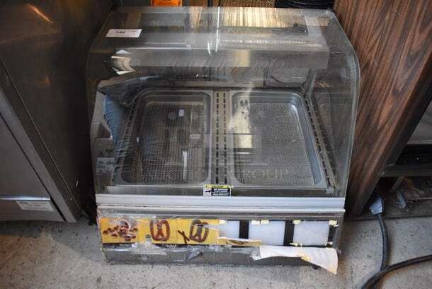 Stainless Steel Commercial Countertop Heated Display Case Merchandiser. 31x31x22. Tested and Working!