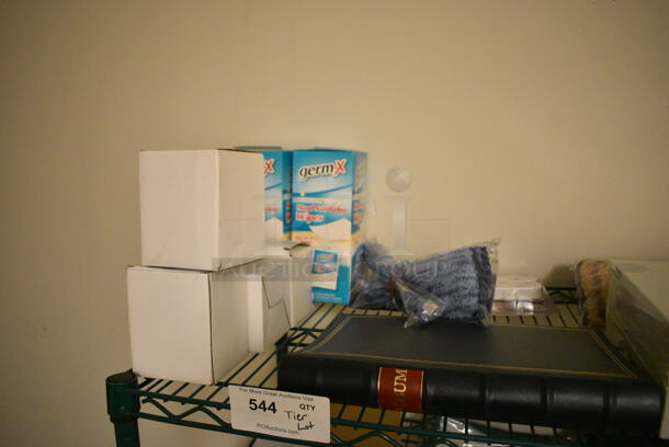 ALL ONE MONEY! Tier Lot of Various Items Including Germ-x Hand Wipes, Mop Heads, and Photo Album - Image 2 of 4