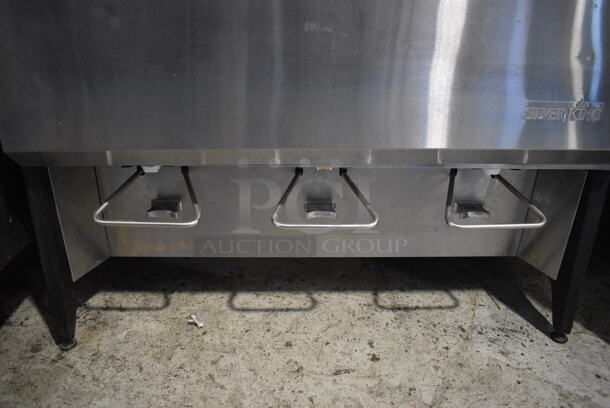 Silver King Model SKMAJ3 Stainless Steel Commercial Countertop Milk Dispenser. Does Not Have Refrigeration or Electrical. 115 Volts, 1 Phase. 38x17.5x39.5 - Image 3 of 6