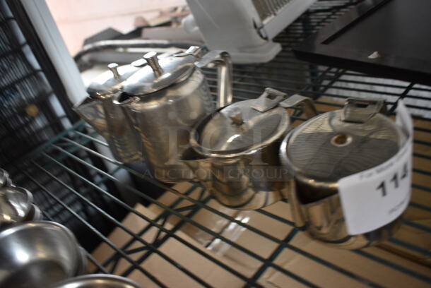 4 Various Metal Pitchers. Includes 6x3.5x3. 4 Times Your Bid! - Image 3 of 3