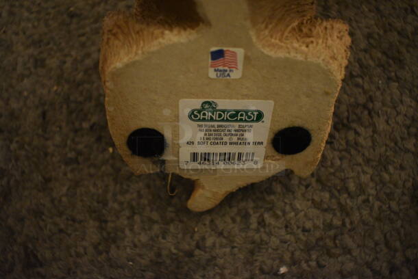 4 Sandicast 429 Soft Coated Wheaten Terrier Sculptures. 4 Times Your Bid! - Image 4 of 5