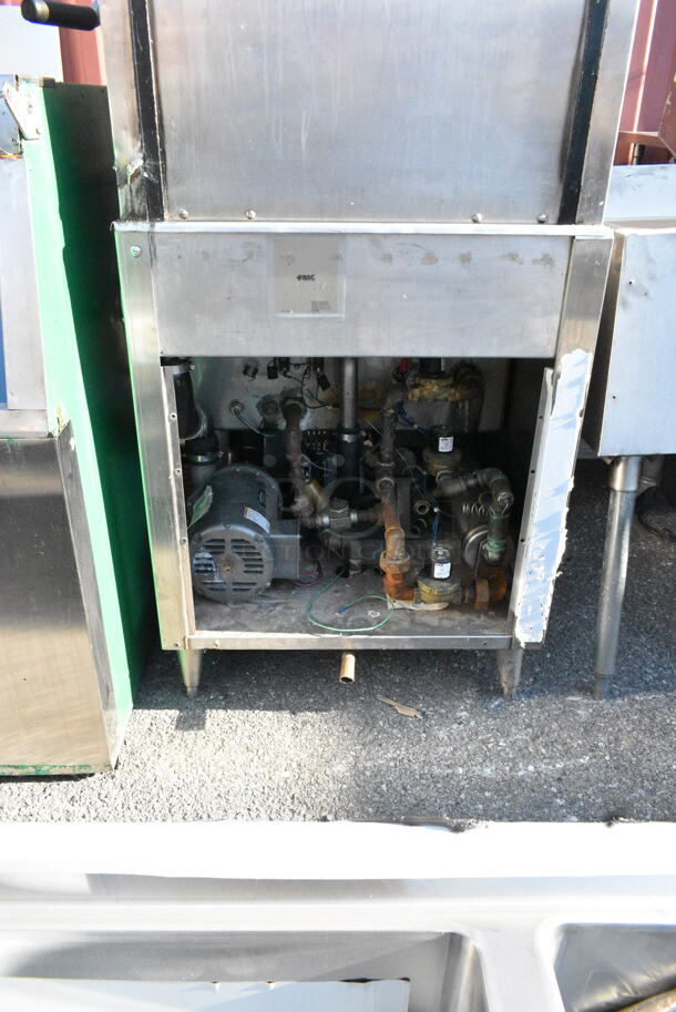 Champion DHBC-M5 Stainless Steel Commercial Corner Pass Through Dishwasher. 208 Volts, 3 Phase.  - Image 3 of 6