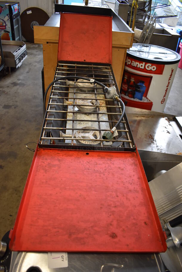 Camp Chef GB-90 Metal Commercial Propane Gas Powered 3 Burner Grill. 49x17x34  - Image 5 of 7