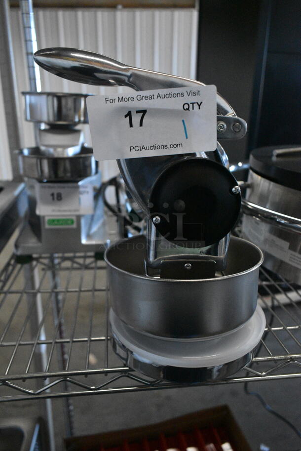 BRAND NEW SCRATCH AND DENT! Estella 348CG12 382TCMPT16A Stainless Steel Electric Hard Cheese Grater. 120 Volts, 1 Phase. Tested and Working! - Image 2 of 7