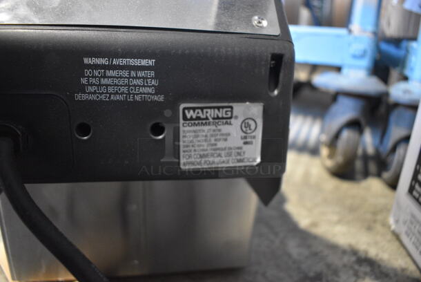 BRAND NEW SCRATCH AND DENT! Waring Stainless Steel Commercial Countertop Electric Powered Fryer w/ 2 Metal Fry Baskets. 208 Volts, 1 Phase. 13x24x12 - Image 6 of 7