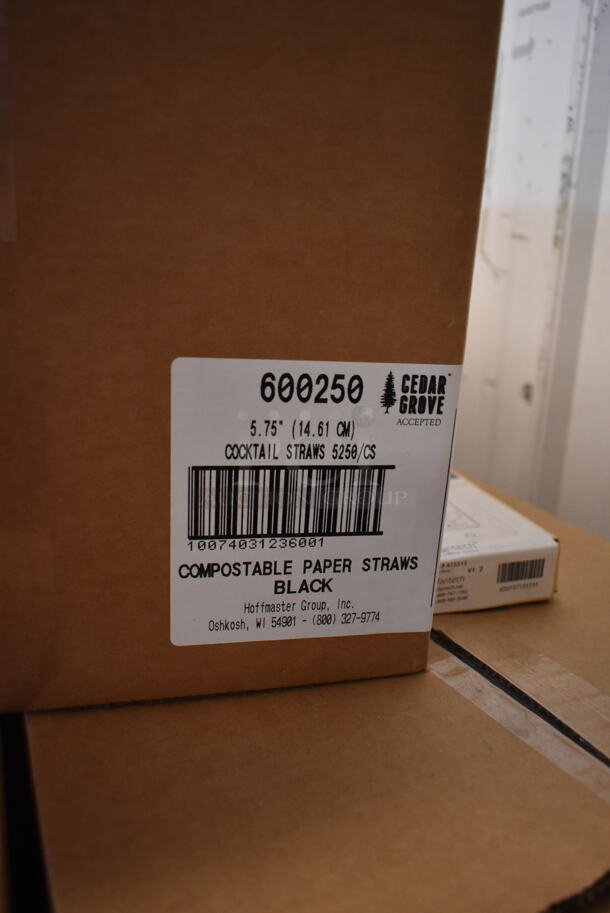 PALLET LOT of 16 BRAND NEW Boxes of Cedar Grove 600250 5.75" Cocktail Straws. 16 Times Your Bid! - Image 3 of 6