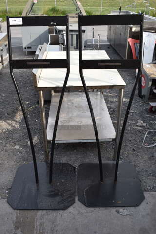 2 Metal Sign Stands. 2 Times Your Bid!