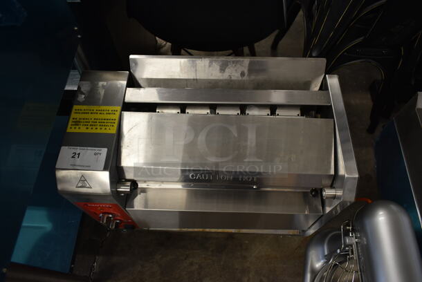 BRAND NEW SCRATCH AND DENT! Avantco 184BT18A Stainless Steel Commercial Countertop Contact Bun Toaster. 120 Volts, 1 Phase. Tested and Working! - Image 2 of 6