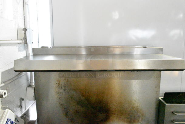 Cooking Performance Group CPG 351S36N Stainless Steel Commercial Natural Gas Powered 6 Burner Range w/ Oven, Over Shelf and Back Splash on Commercial Casters. 210,000 BTU.  - Image 4 of 7